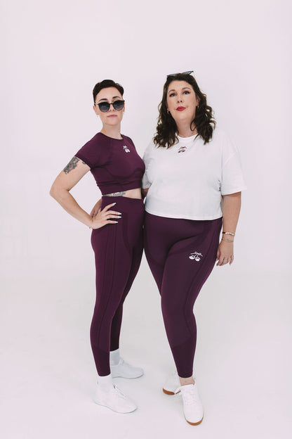Soft Move Legging ~ Cherry Plum