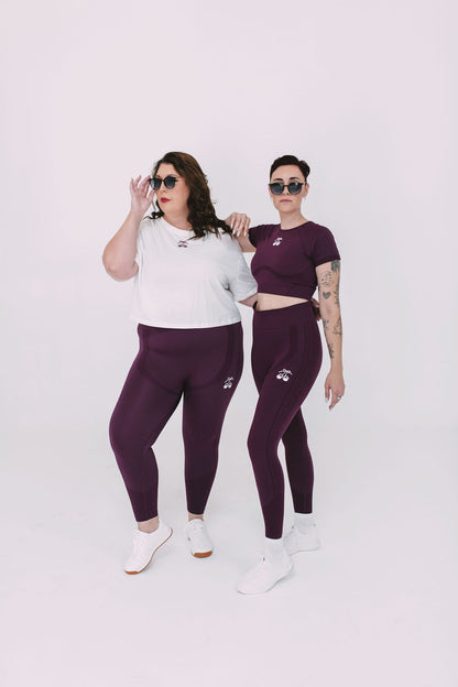 Soft Move Legging ~ Cherry Plum