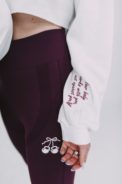 Soft Layer Hoodie ~ Cherry Plum