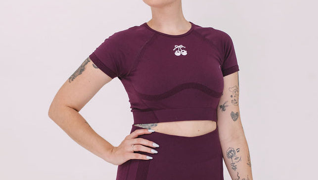Soft Form Top ~ Cherry Plum