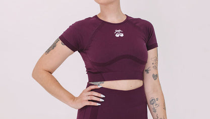 Soft Form Top ~ Cherry Plum