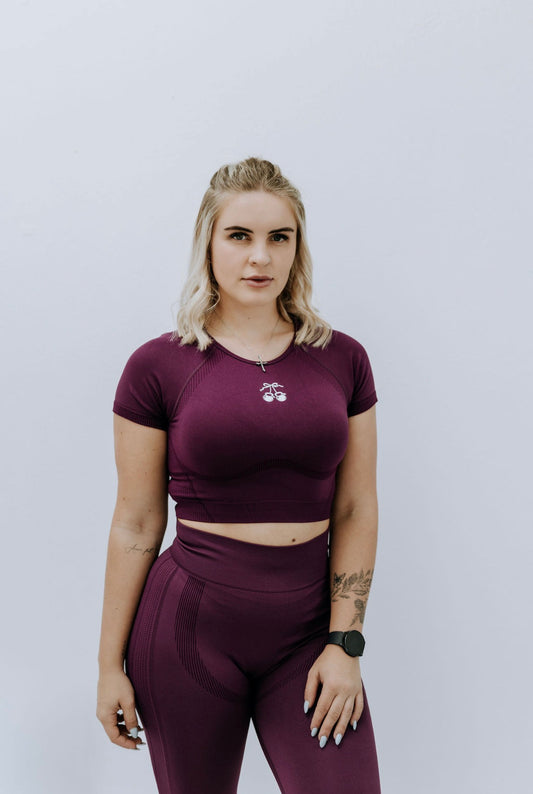 Soft Form Top ~ Cherry Plum
