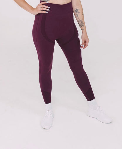 Soft Move Legging ~ Cherry Plum