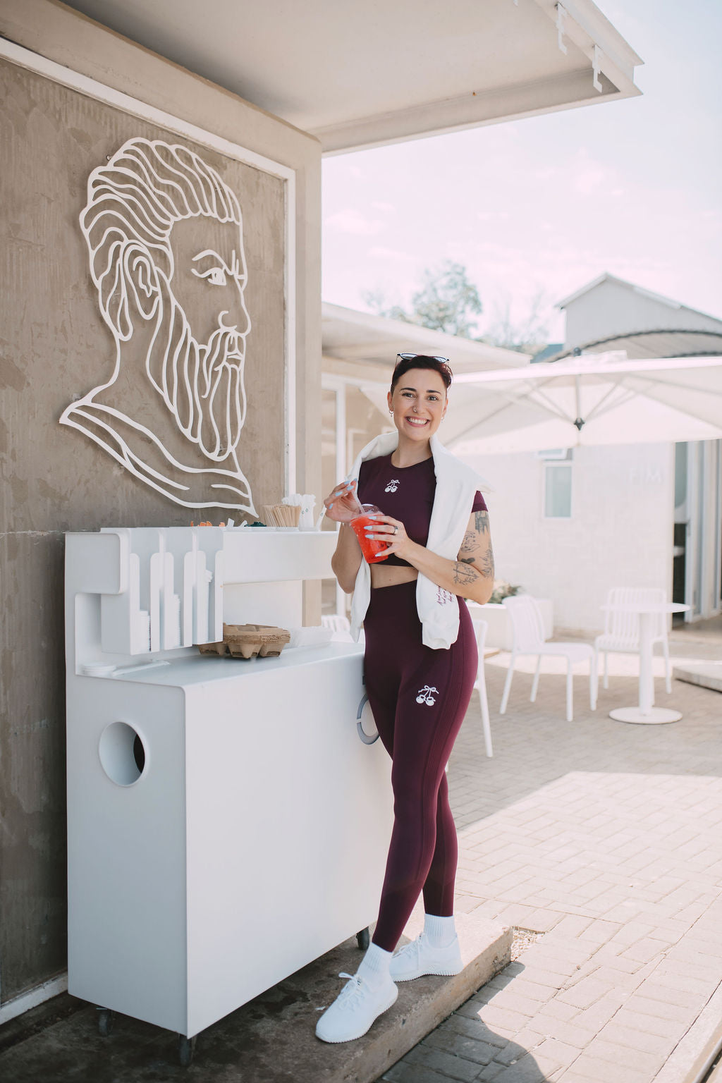 Soft Move Legging ~ Cherry Plum