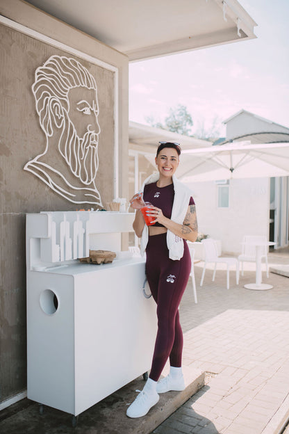 Soft Move Legging ~ Cherry Plum